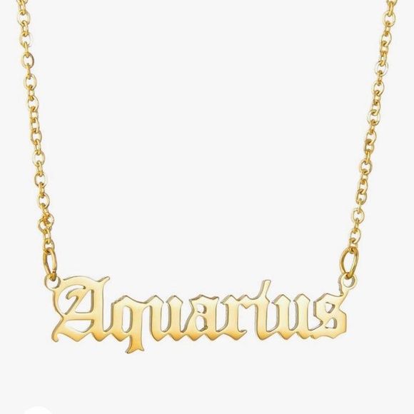 Zodiac Necklace, Horoscope Birth Star Sign Letter Astrology Constellation - Picture 1 of 4